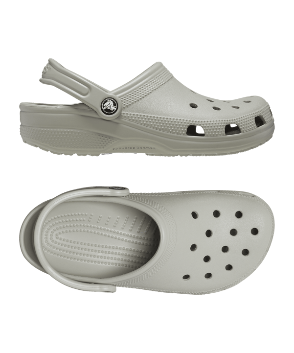 Crocs Classic Clog Badelatsche Grau - grau