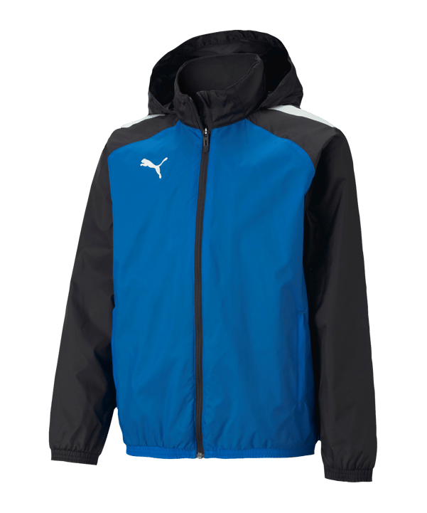 PUMA teamLIGA Allwetterjacke Kids Blau F02 - blau