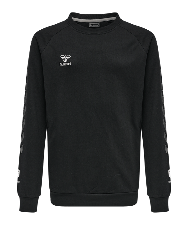 Hummel Move Grid Cotton Sweatshirt Kids Schwarz F2001 - schwarz
