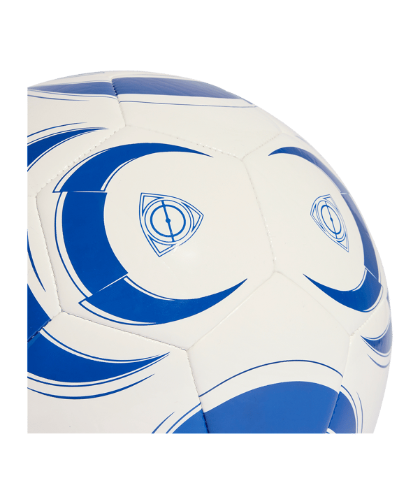 adidas Tiro Club Trainingsball Weiß Blau - weiss