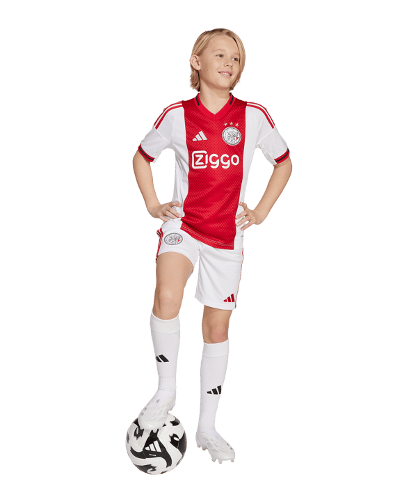 adidas Ajax Amsterdam Short Home 2025/2026 Kids Weiß - weiss