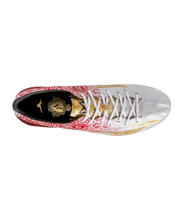 Mizuno Alpha Made in Japan FG Sergio Ramos Weiss Gold F04 - weiss