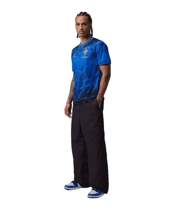 Nike CBF Brasilien Academy Prematch T-Shirt WM 2026 Blau F405