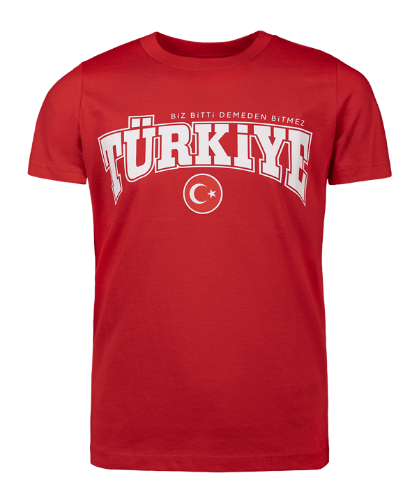 Nike TFF Türkei Biz Bitti Demeden Bitmez T-Shirt Kids Rot Ftffcz0909bitmezrot - rot