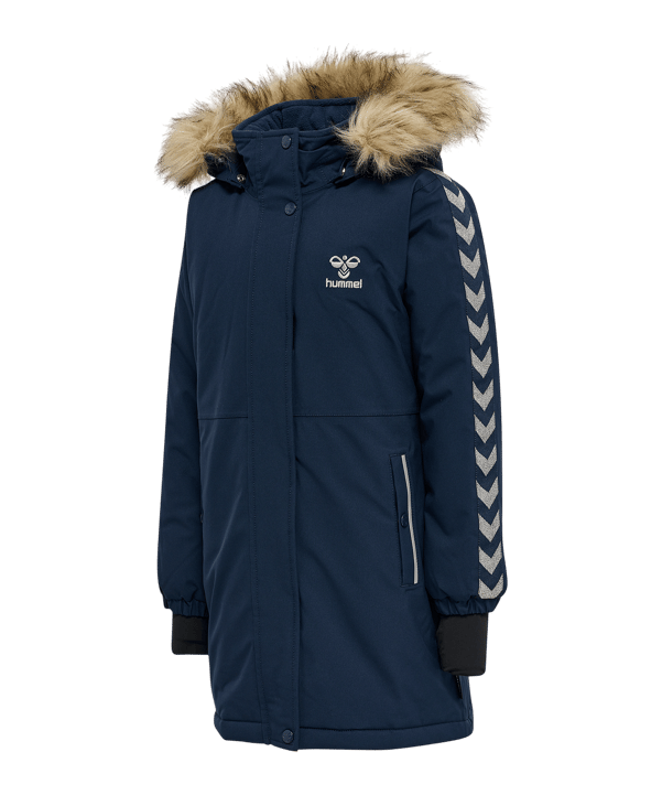 Hummel Leaf Tex Coat Jacke Kids Schwarz F1009 - schwarz