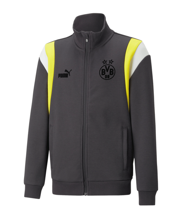 PUMA BVB Dortmund FtblArchive Trainingsjacke Kids Grau F04 - grau