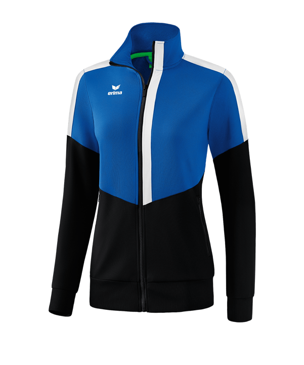 Erima Squad Trainingsjacke Damen Blau Schwarz - blau