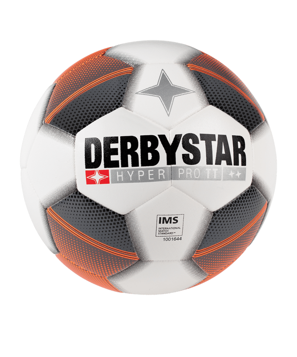Derbystar Hyper Pro TT Fussball Weiss Orange F179 - weiss