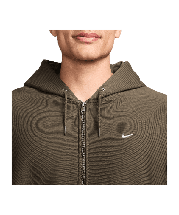 Nike Solo Swoosh Hoody Braun F212 - braun