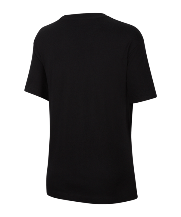 Nike Essential T-Shirt Damen Schwarz Weiss F010 - schwarz