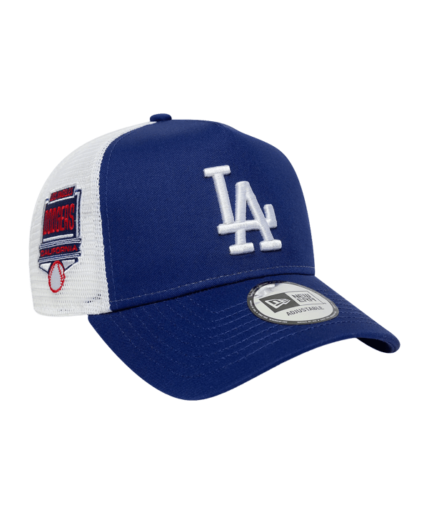 New Era Side Patch Trucker Losdod Cap Blau