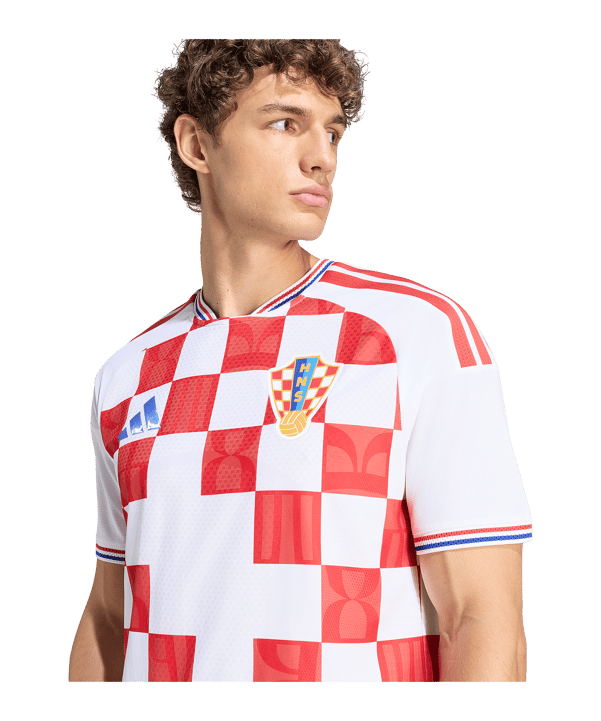 adidas Croazia Authentic Maglietta Home 2026 Bianco - bianco