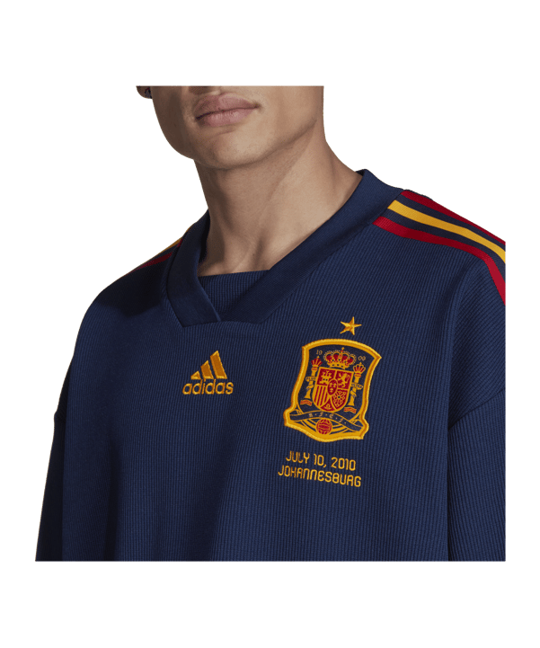 adidas Spanien Icon 34 Jersey Blau Rot - blau