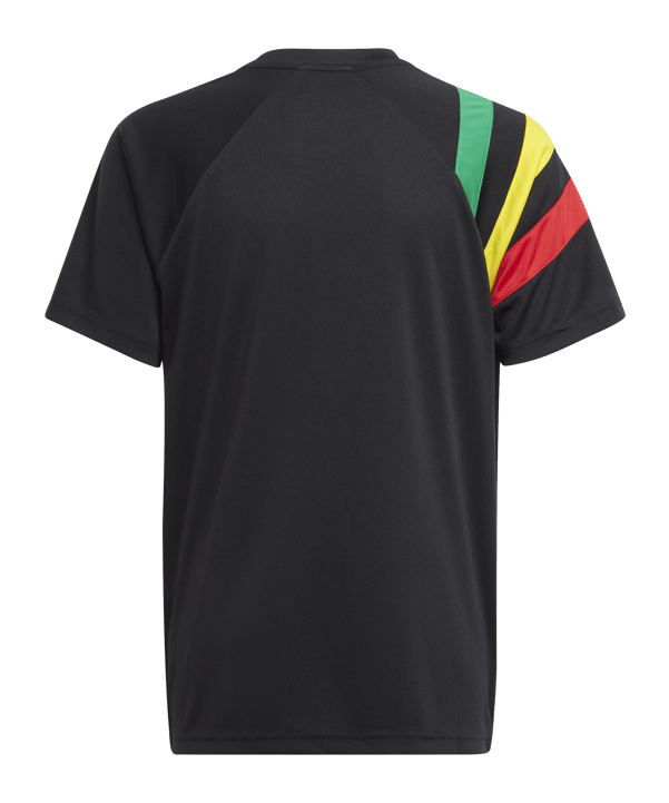 adidas Fortore 23 Trikot Kids Schwarz Grün Gelb - schwarz
