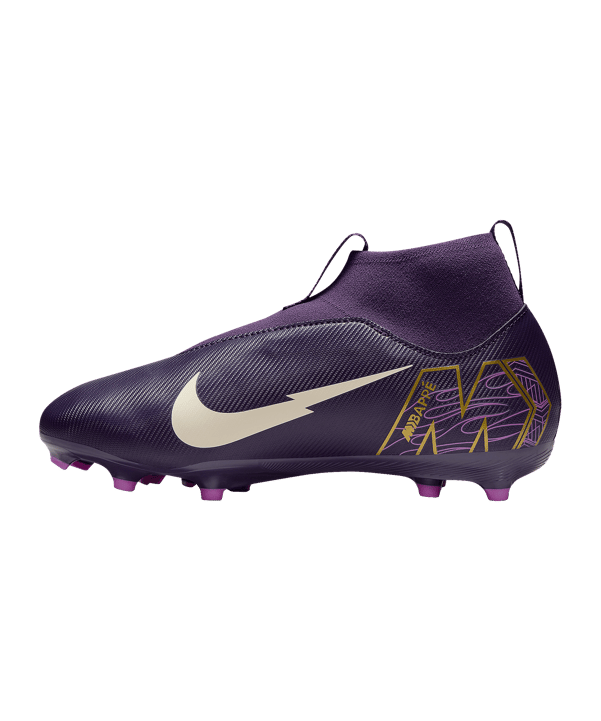 Nike Jr Air Zoom Mercurial Superfly X Academy FG/MG Kylian Mbappe Signature Kids Lila F500 - lila