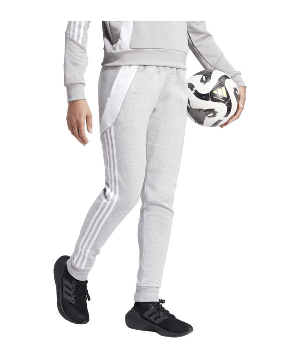 adidas Tiro 24 Trainingshose Damen Grau Weiss - grau