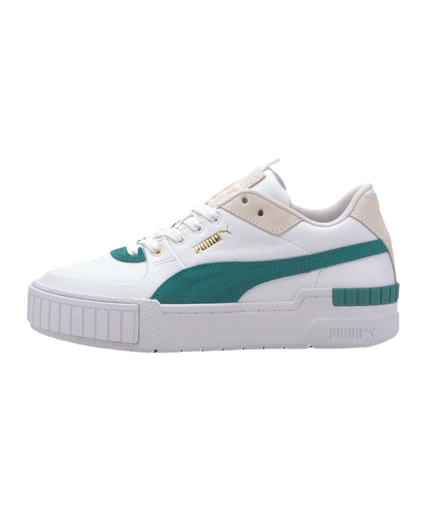 PUMA Cali Sport Heritage Damen Weiss Grün F03 - weiss
