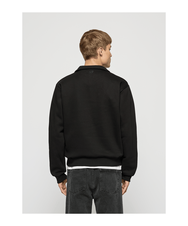 Burocs Essential Mock Neck Sweatshirt Schwarz - schwarz