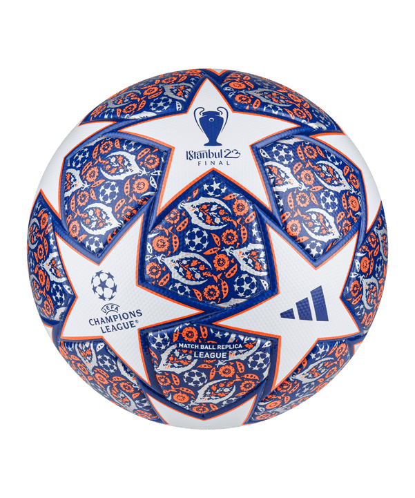 adidas UCL League Istanbul Trainingsball Weiss - weiss