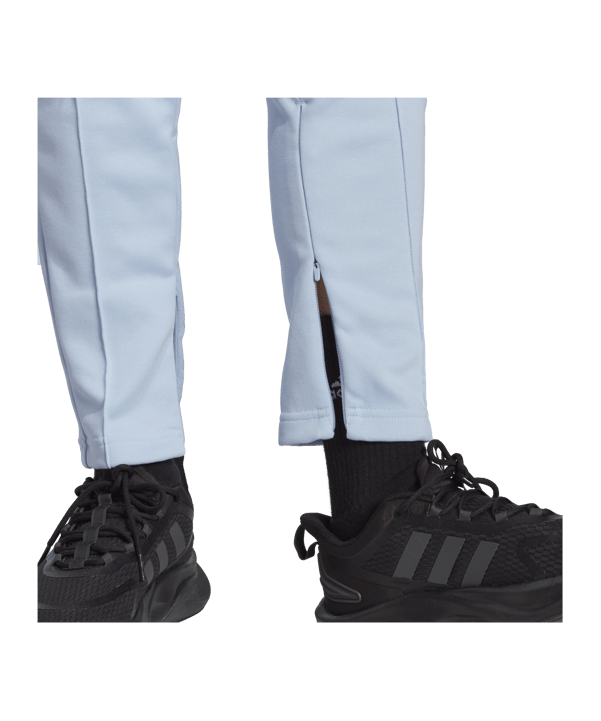 adidas Tiro Trainingshose Damen Hellblau Weiss - blau