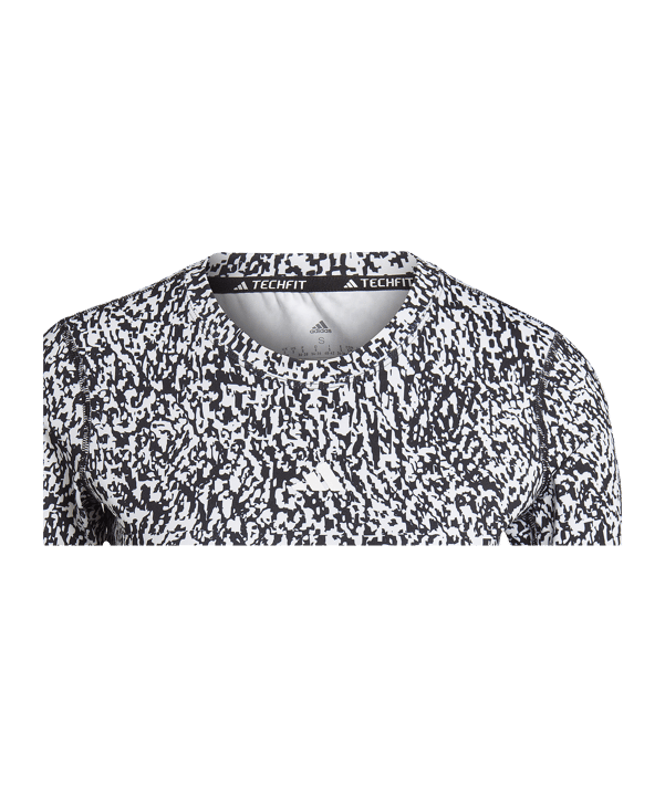 adidas Techfit Cropped T-Shirt Damen Weiss - weiss