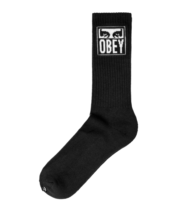 Obey Eyes Icon Socken Schwarz - schwarz