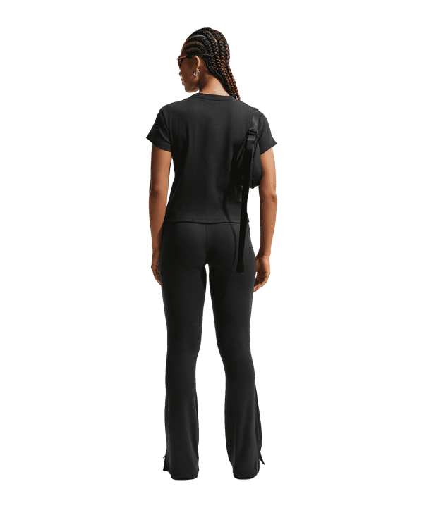 Nike NSW Rib T-Shirt Damen Schwarz F010 - schwarz