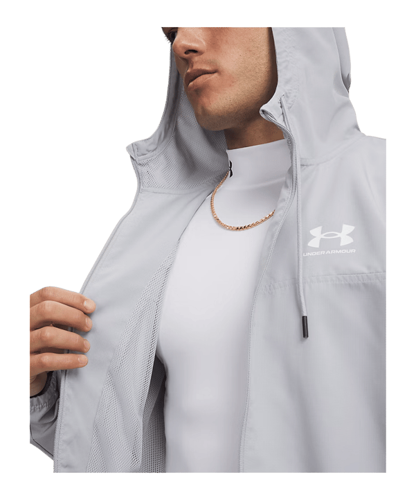 Under Armour Rival Woven Windjacke Grau F011