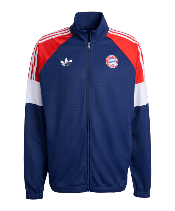adidas FC Bayern München Lfstlr Track Jacke Blau - blau