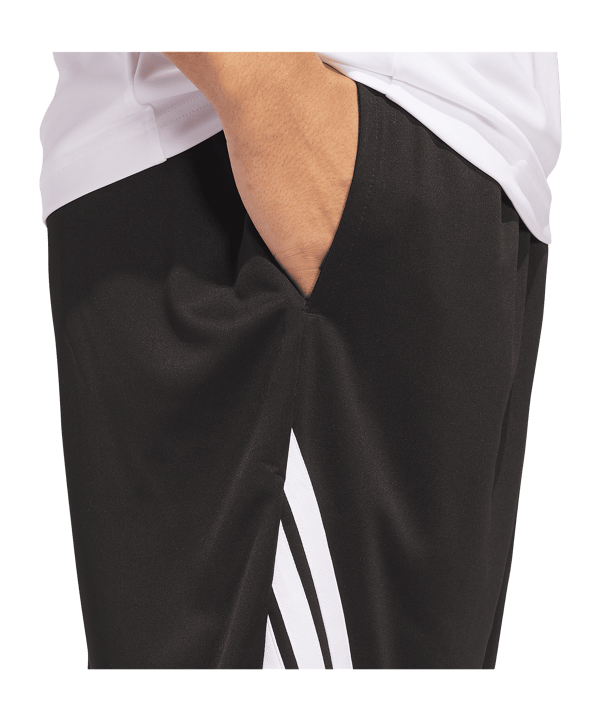 adidas Legends 3 Stripes Short Schwarz
