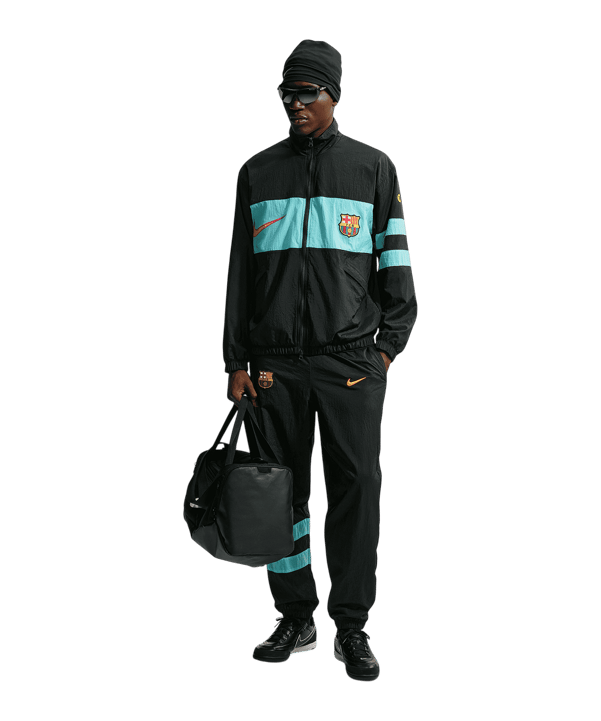 Nike FC Barcelona Repel I96 Track Hose Schwarz F010 - schwarz