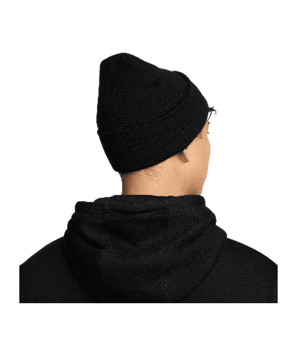 Nike Swoosh Peak Beanie Schwarz F010 - schwarz