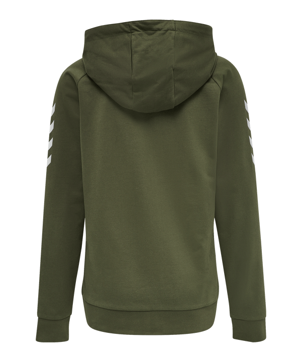 Hummel Cotton Kapuzenjacke Damen Grün F6084 - gruen