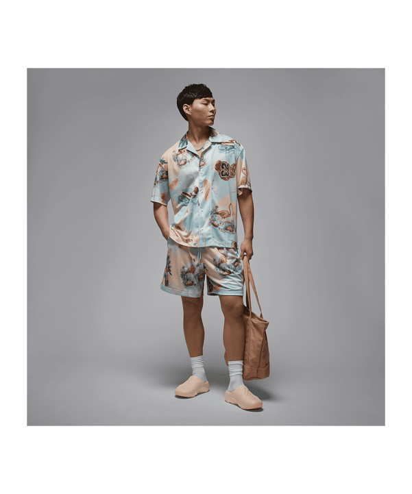 Jordan Essentials Printed Camp T-Shirt Beige F133 - beige