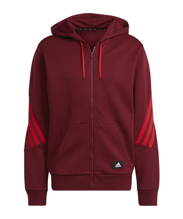 adidas Future Icons Relaxed Kapuzenjacke Rot - rot
