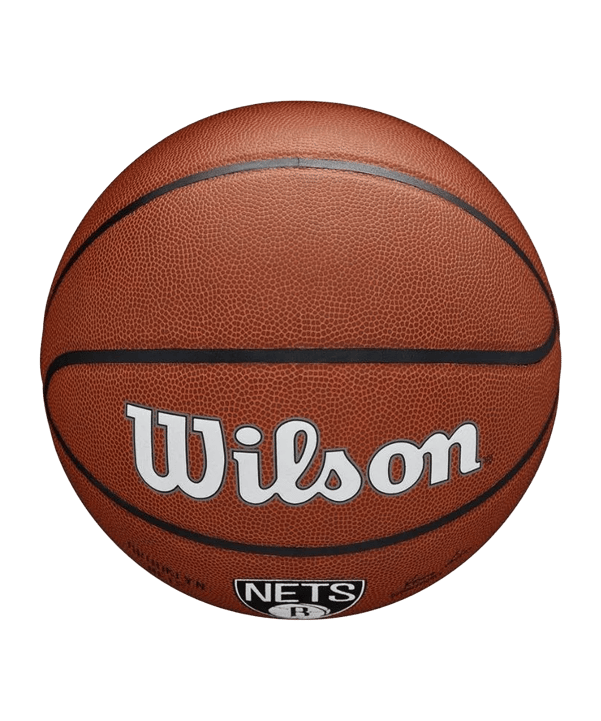 Wilson NBA Brooklyn Nets Basketball Indoorball Schwarz - braun