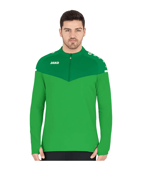 JAKO Champ 2.0 Ziptop Sweatshirt Vert C022 - vert