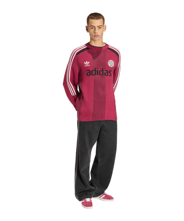 adidas Originals Blokecore Longsleeve Rot - rot