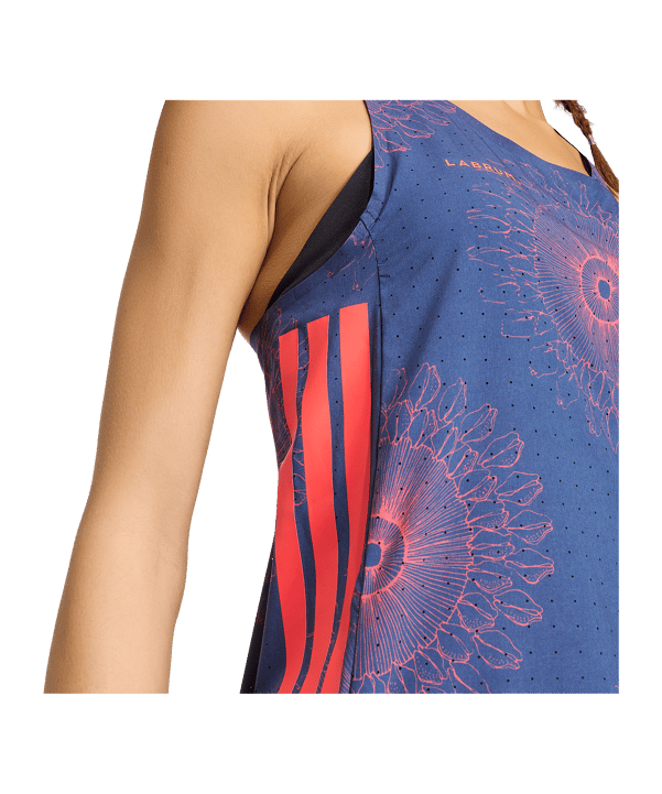 adidas Adizero Labrum Singlet Canottiera Donna Blu Scuro - rosso