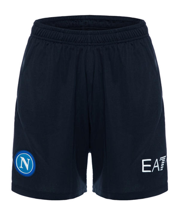 EA7 SSC Neapel Trainingsshort Blau - weiss