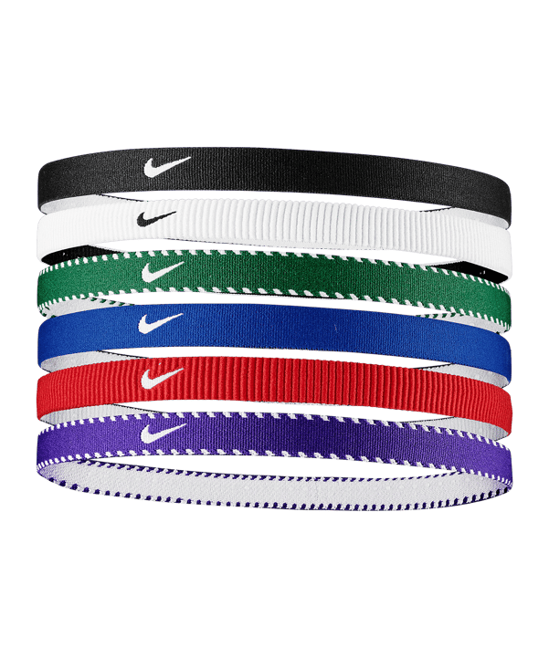 Nike Flex Classic 6PK Fascia per capelli Blu C475 - blu