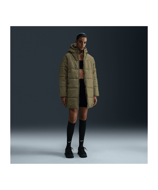 Nike Parka Jacke Damen Grün F320 - gruen