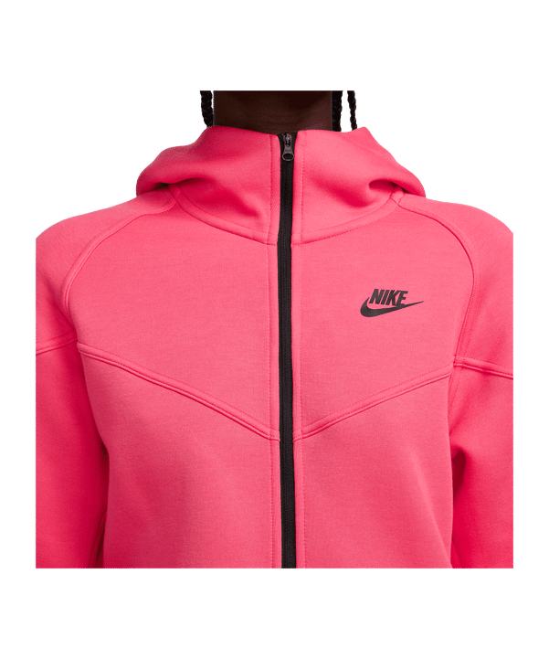 Nike Tech Fleece Kapuzenjacke Damen Pink F629 - rosa