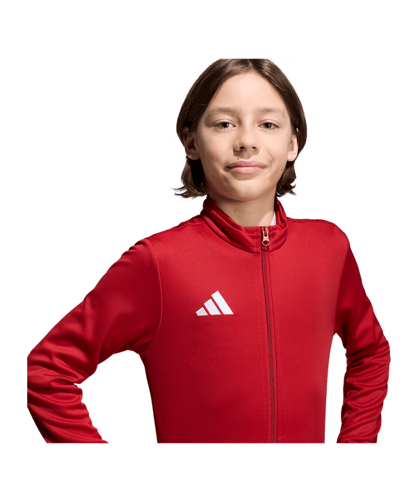 adidas Entrada 26 Trainingsjacke Kids Rot - rot