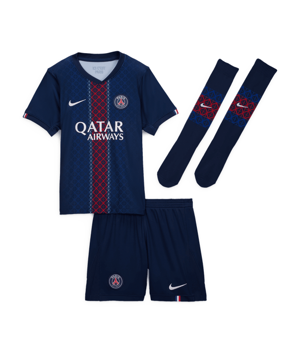 Nike Paris Saint-Germain Trikot Set Home 2025/2026 Kids Blau F411 - blau