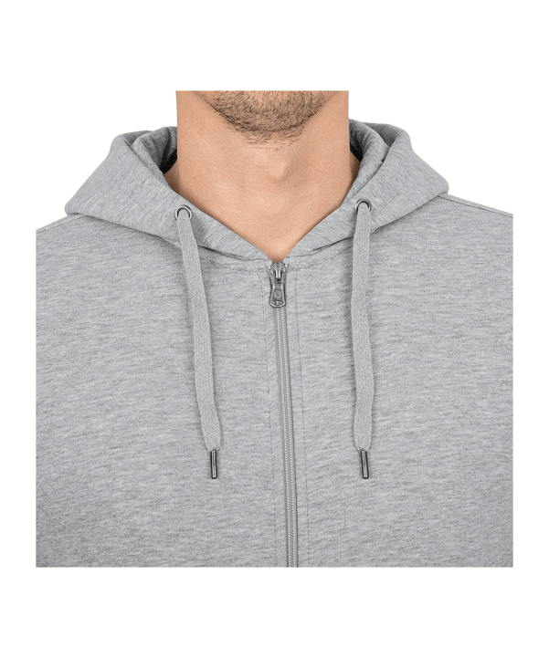 JAKO Organic Kapuzenjacke Grau F520