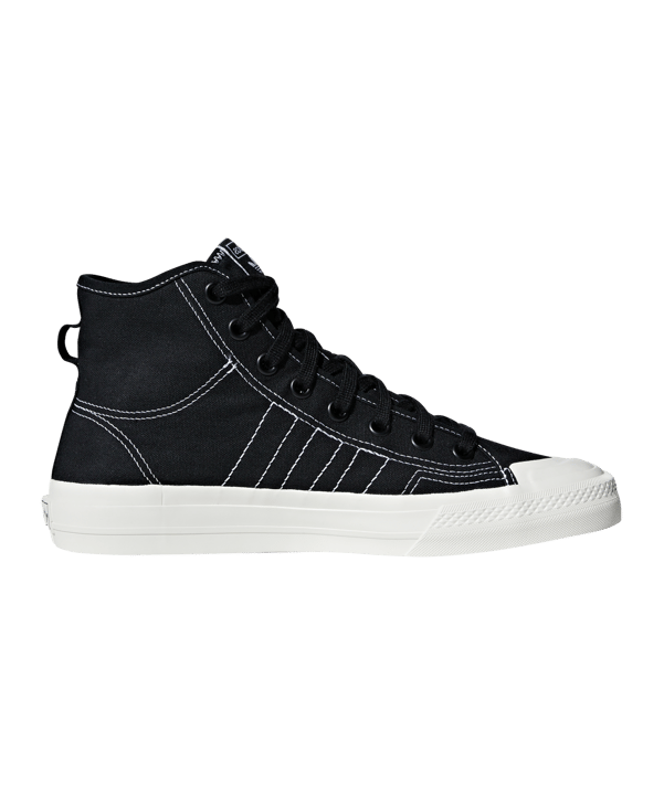 adidas Originals Nizza RF Hi Schwarz Weiss - schwarz