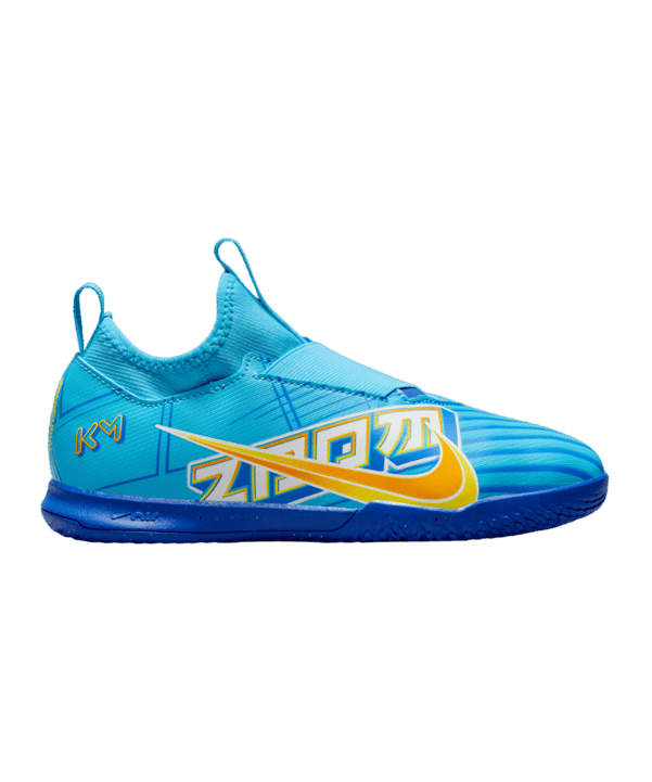 Nike Jr Air Zoom Mercurial Vapor XV Academy IC Halle Mbappe Signature Kids Blau F400 - blau