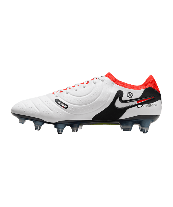 Nike Tiempo Legend X Elite SG AC Ready Weiss Schwarz Rot F100 - weiss