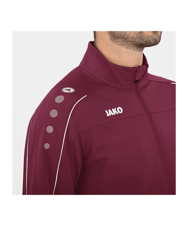 JAKO Classico Giacca da allenamento Rosso C14 - rosso
